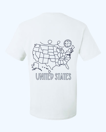 Moving Mapz USA T-shirt